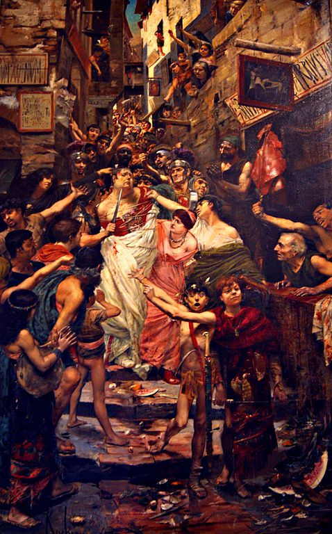 478px Rochegrosse Vitellius tran dans les rues de Rome par la populace 1883