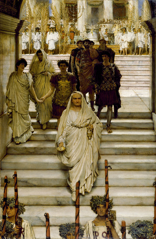 501px Sir Lawrence Alma Tadema RA OM The Triumph of Titus The Flavians Walters 3731
