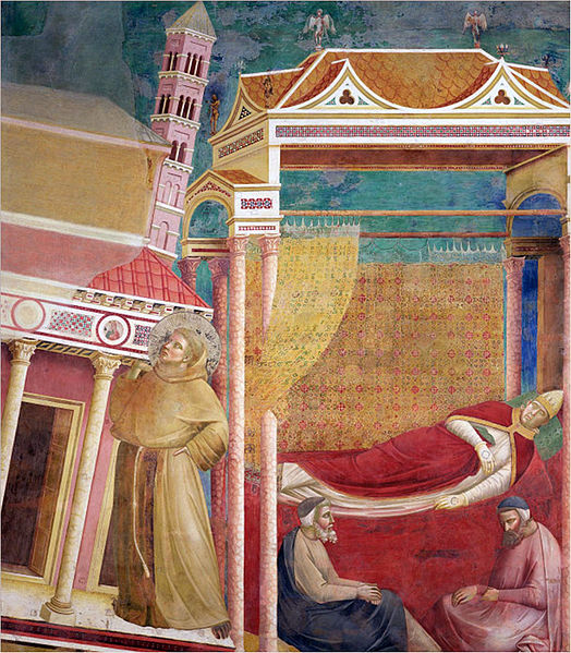 524px Giotto Legend of St Francis 06 Dream of Innocent III