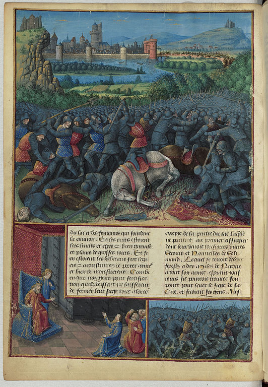 Passages doutremer BNF Fr.5594 f37v bataille de Doryle
