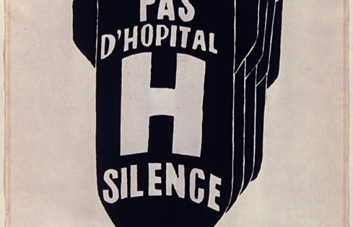 (Май 1968). Няма болница. Тишина. H на френски значи едновременно Болница и Водород – водородна бомба.